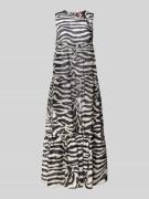Midi-jurk van een mix van katoen en zijde, model 'INFANTE'