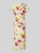Midi-jurk met bloemenmotief, model 'KIM'