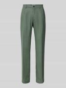 Tapered fit pantalon met bandplooien, model 'OLE'