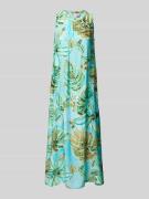 Maxi-jurk van viscose met bloemenmotief