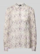 Blouse met all-over bloemenprint