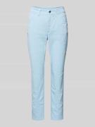 Slim fit jeans in effen design, model 'MELANIE'