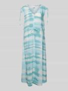 Midi-jurk met V-hals, model 'VIANCA'