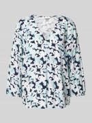 Blouse met all-over print