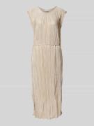 Midi-jurk met plissévouwen, model 'Raze'