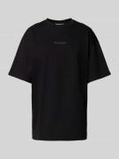 Oversized T-shirt met labelprint, model 'SAMOURAI'