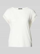 T-shirt met broderie anglaise