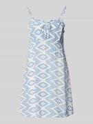 Mini-jurk met druppelvormige hals