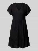Mini-jurk met V-hals, model 'SANDRA'
