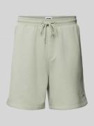 Regular fit sweatshorts met logostitching, model 'BEACH'