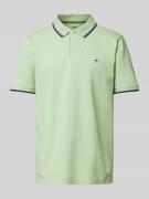 Regular fit poloshirt met contraststrepen