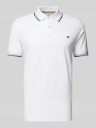 Poloshirt met labeldetail