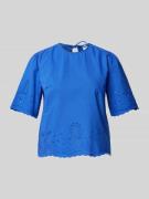 T-shirt met broderie anglaise, model 'BIRA'