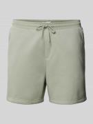 Regular fit sweatshorts met logopatch, model 'BEACH'