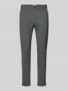 Slim fit stoffen broek met verkort model