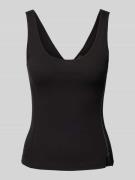 Top met ritssluiting opzij, model 'Asymmetrical zip'