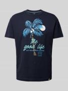 T-shirt met motief- en statementprint