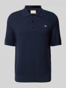 Regular fit poloshirt met labelstitching