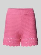 Regular fit gebreide short met elastische band, model 'Sadie'