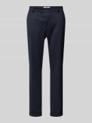 Modern fit pantalon met riemlussen, model 'Conn'