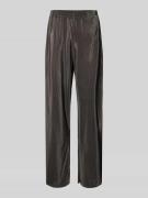 Flared stoffen broek met elastische band, model 'NISHE'