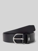 Leren riem met labelapplicatie, model 'ESSENTIAL EFFORTLESS'