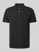 Regular fit poloshirt met labelstitching