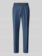 Tapered fit pantalon met persplooien, model 'Cole'