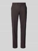 Tapered fit pantalon met persplooien