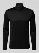 Poloshirt met extra brede schouders