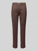 Slim fit stoffen broek in verkorte pasvorm, model 'PENNY'