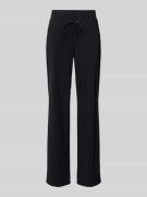 Straight leg stoffen broek met tunnelkoord, model 'CANDICE'