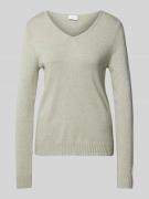 Gebreide pullover met V-hals, model 'Viril'