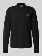 Classic fit poloshirt in design met lange mouwen