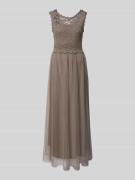 Maxi-jurk met kant, model 'LYNNEA'