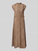 Maxi-jurk met tunnelkoord bij de taille, model 'Decapey'