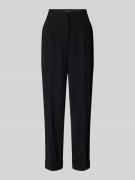 Tapered fit stoffen broek met bandplooien