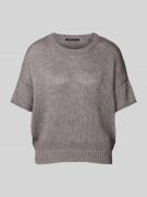 Gebreide pullover met 1/2-mouwen