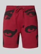 Sweatshorts met motiefprint