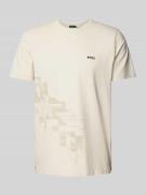 T-shirt met labelprint