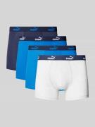 Boxershort met elastische band met label in een set van 4 stuks, model...