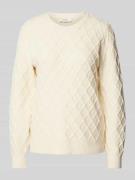 Gebreide pullover met structuurmotief, model 'Manina'