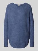 Gebreide pullover met ronde hals, model 'Eretta'