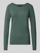 Regular fit gebreide pullover met ronde hals, model 'CARE STRUCTURE'