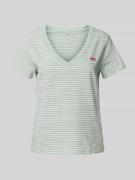 T-shirt met labeldetail