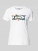 T-shirt met labelprint, model 'THE PERFECT TEE'