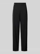 Slim fit stoffen broek met tunnelkoord