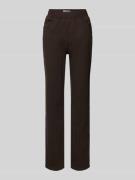 Slim fit broek met elastische band, model 'PAMINA FUN'