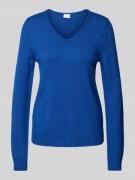 Gebreide pullover met V-hals