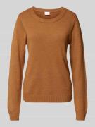 Gebreide pullover met ronde hals, model 'Viril'